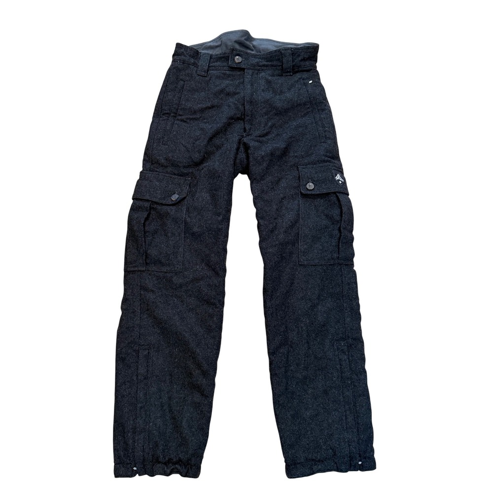 Vampire 1950 Virgin Wool Cargo Ski Pants Made in Italy Charcoal Grey Size 40